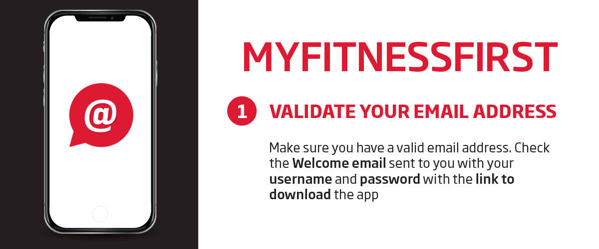My Fitness First application - email validation guide